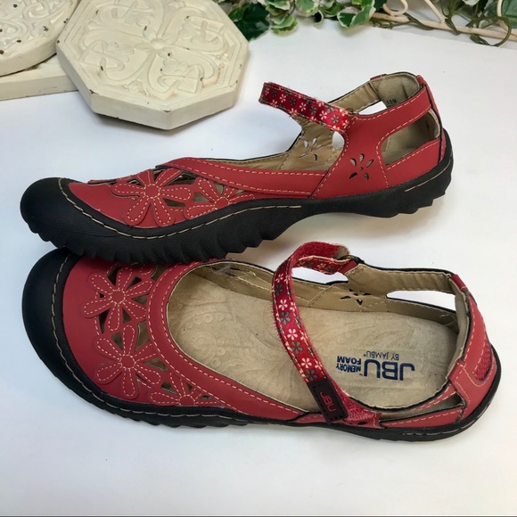 jbu red shoes